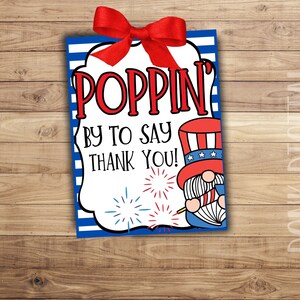 POPPIN by to say thank you- July Tags- Summer Printables- Thank you tag-