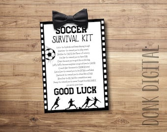 Soccer Survival Kit Printable – Team Gift Tags (Instant Download)