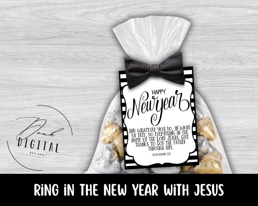 Bible Verse New Year Tags: Printable (PDF) - Etsy