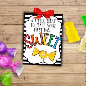 Back to School Gift Tag: Sweet Treat Student Tag (PDF)