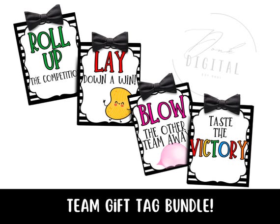 Team Gift Tag Bundle: printable (PDF)
