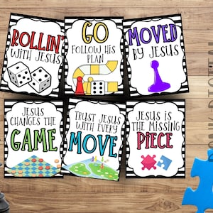 VBS Board Game Favor Tags: Sunday School Printable (PDF)
