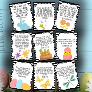 Easter Bible Verse Cards: Church Egg Stuffers (Digital Download)
