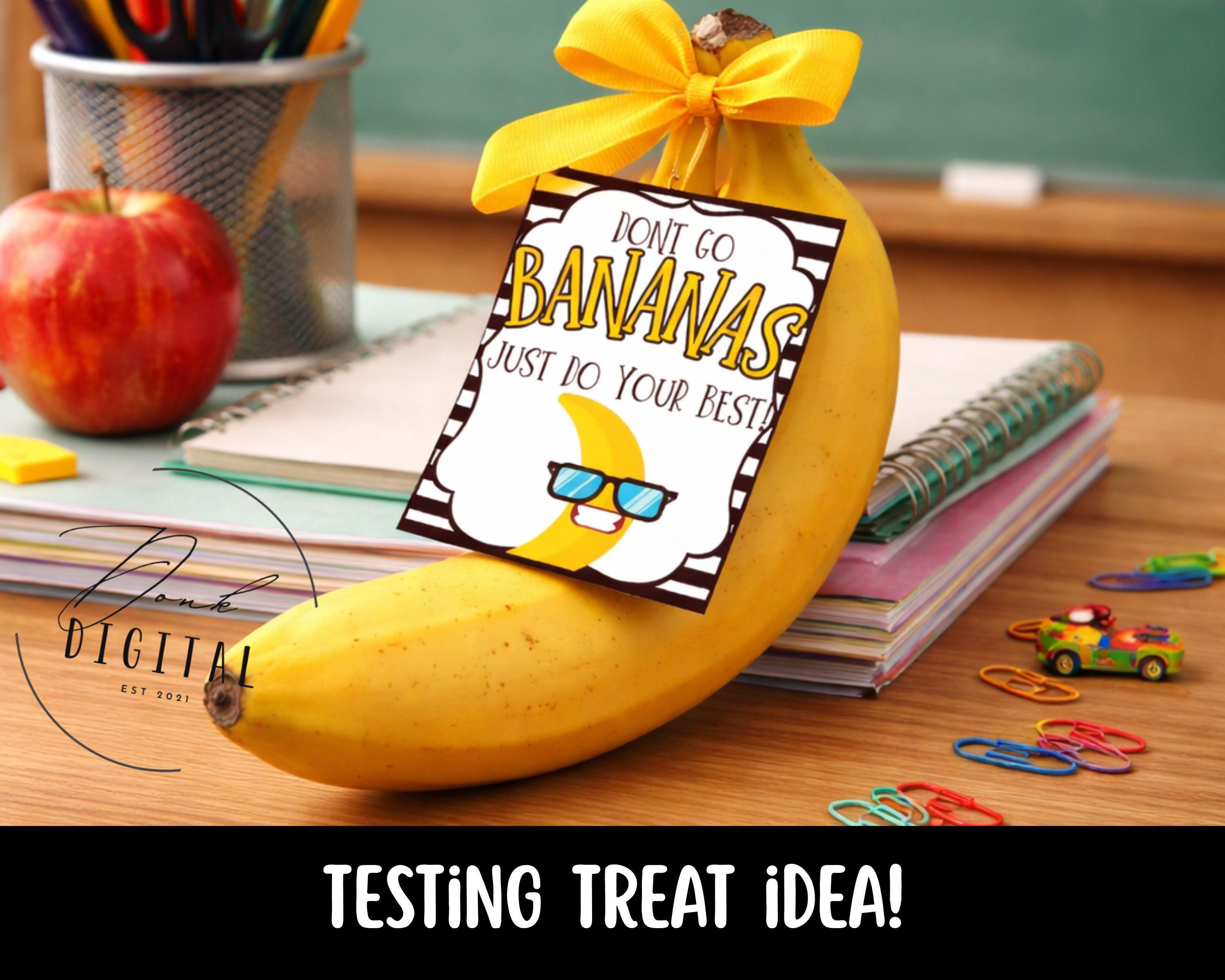 Bananas Student Testing Encouragement Tag: Printable (PDF) - Etsy