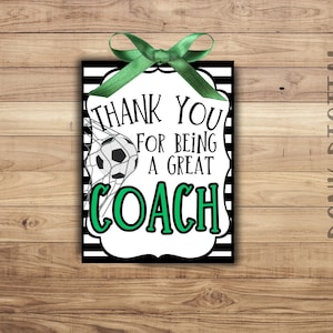 Merci d'être un excellent COACH - Étiquette de football - Entraîneur de football - Étiquette cadeau d'équipe - Appréciation de l'équipe - Étiquettes cadeaux d'entraîneur
