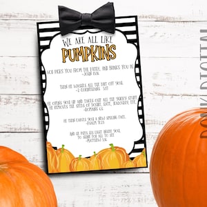 Wszyscy jesteśmy jak dynie - werset biblijny - religijne Halloween - Kościół do druku -