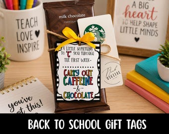 First Day Teacher Gift Tag:  Printable (PDF)