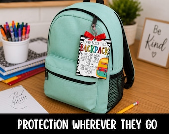 Etiquetas para mochilas con temática religiosa: imprimibles (PDF)