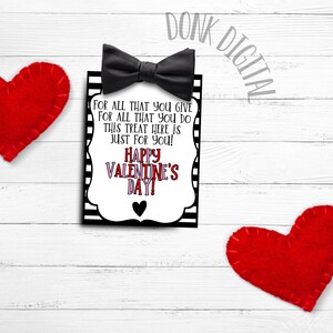 Valentine&#39;s Appreciation Tag -Happy Valentines Day -Valentine&#39;s- Thank you- PTO PTA