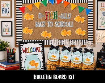 O-FISH-ally Back to School Bulletin Board Kit (Digital Download)