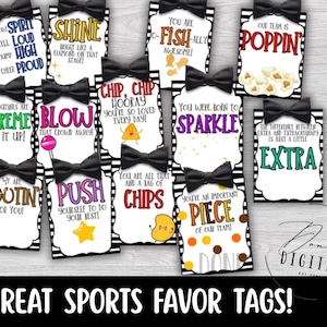 Cheerleader Gift Tag Bundle: printable (PDF Download) image 1