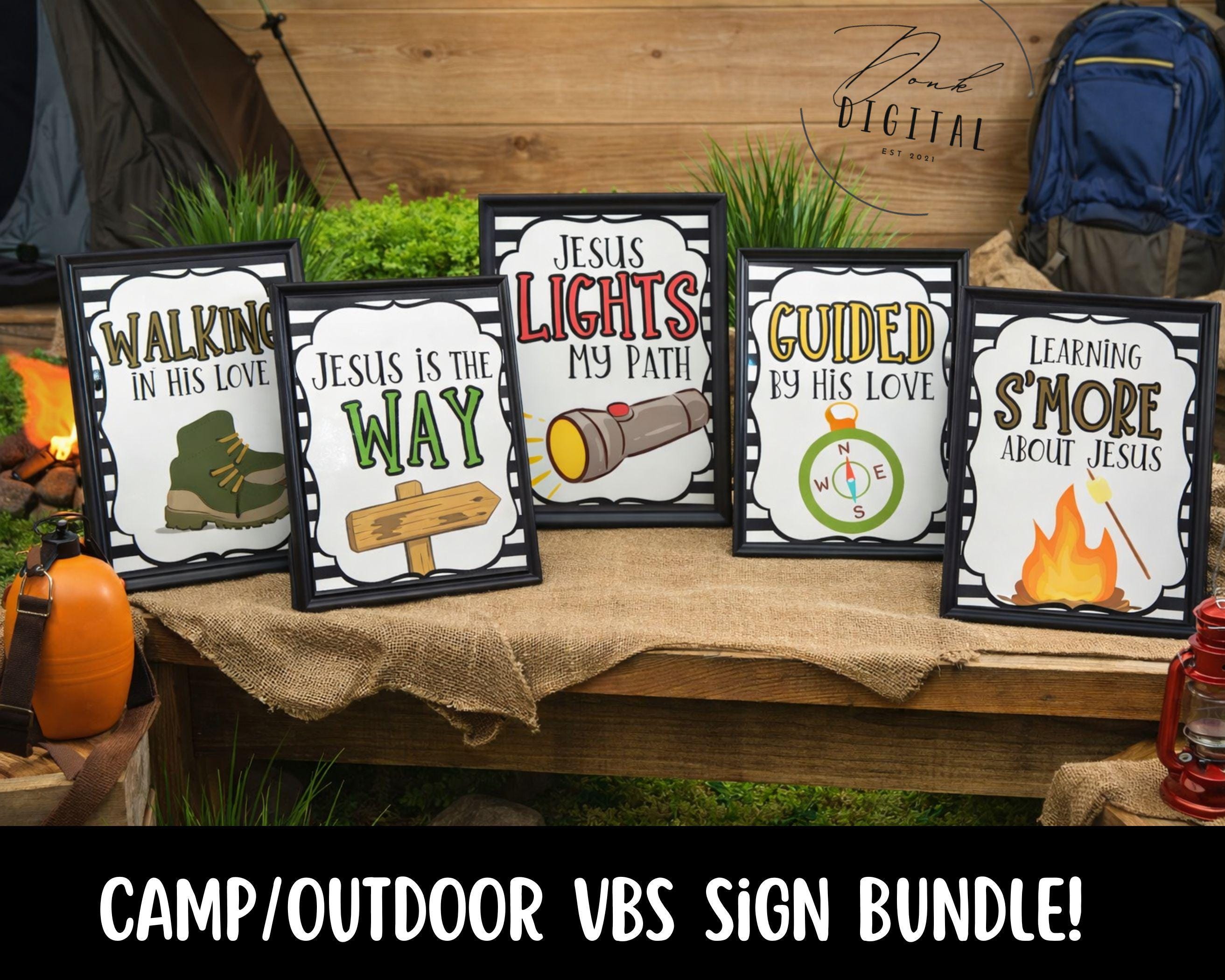 Vacation Bible School Signs: Christian Printable Decor (digital ...