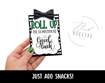 Roll Up the Competition Gift Tags: printable (PDF)