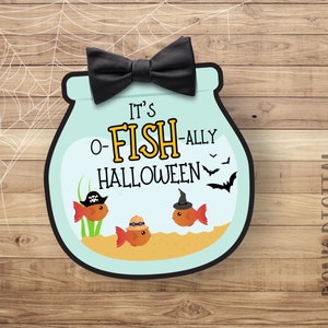 oFISHally Halloween Goldfish Cracker Tag (PDF)