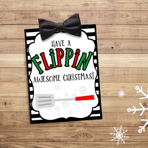 Have a FLIPPIN awesome Christmas -Neighbor Gift Tag- Christmas Party Favor- Christmas