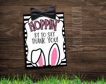 Easter Thank You Tags | Bunny Rabbit Ears Printable (PDF)