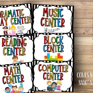 Daycare center Signs- Classroom decor - Sunday School - daycare printables- 8x10