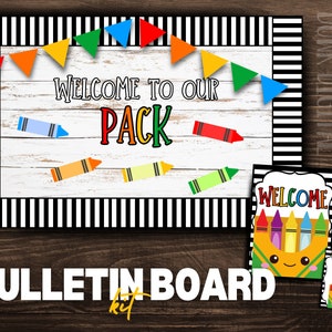 Welcome to Our PACK Bulletin Board Kit: Classroom Decor (Digital Download)