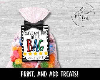Good luck favor tags: printable (Digital Download)