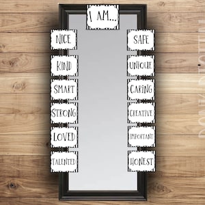 Positive Affirmations Mirror- Classroom Affirmations- Affirmation Station