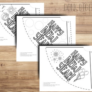 Printable New Years Eve Hats: DIY Party Hats (PDF)