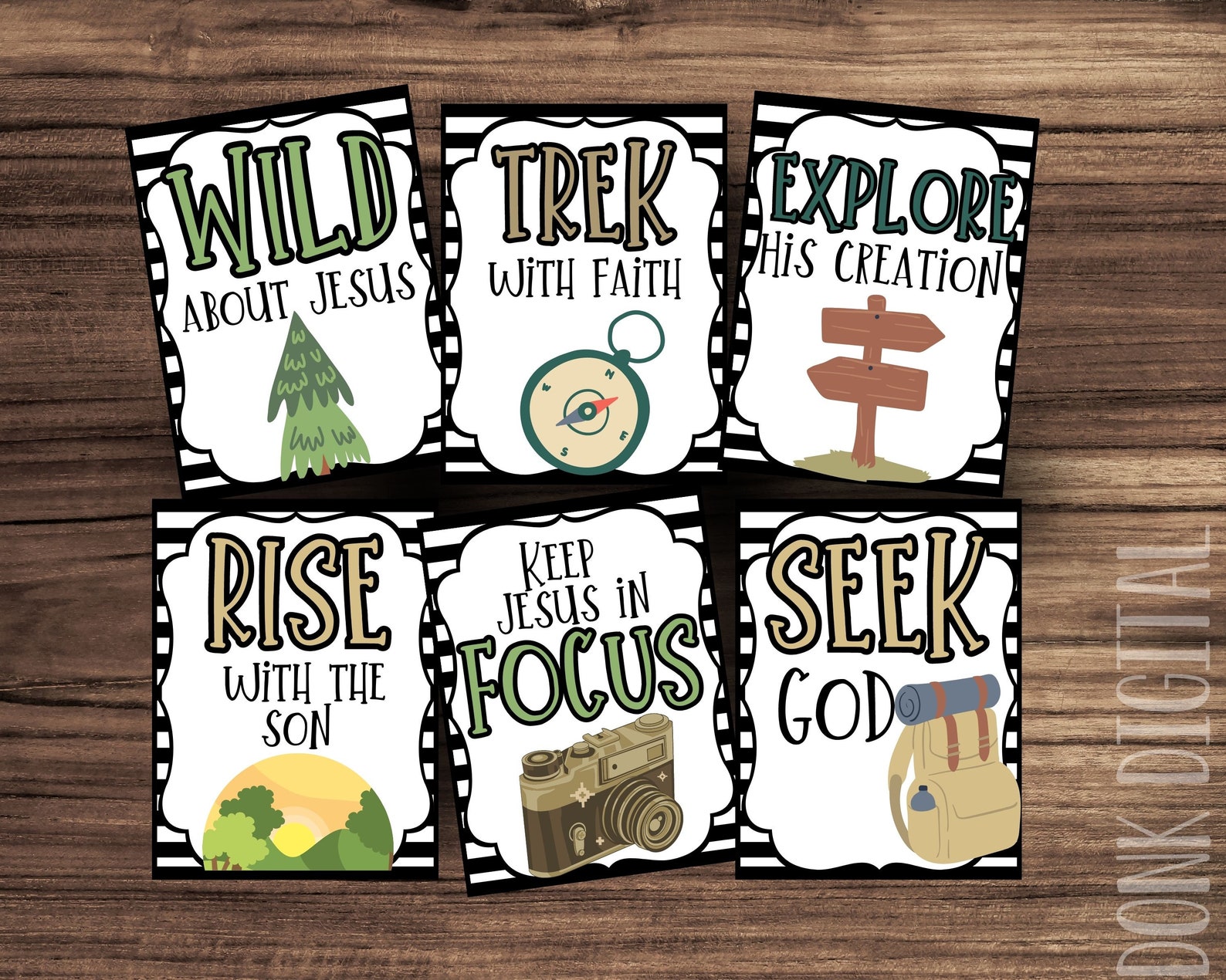 VBS Printable Bundle: Adventure Theme Signs & Tags (PDF) - Etsy