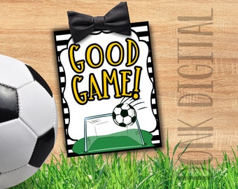 Good Game Soccer Tag- Sports Tag- Soccer Treat Tags-