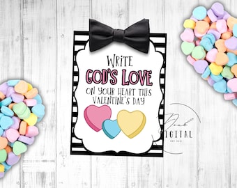Faith Based Valentine Cards: Christian Bible Verse Printable (PDF)