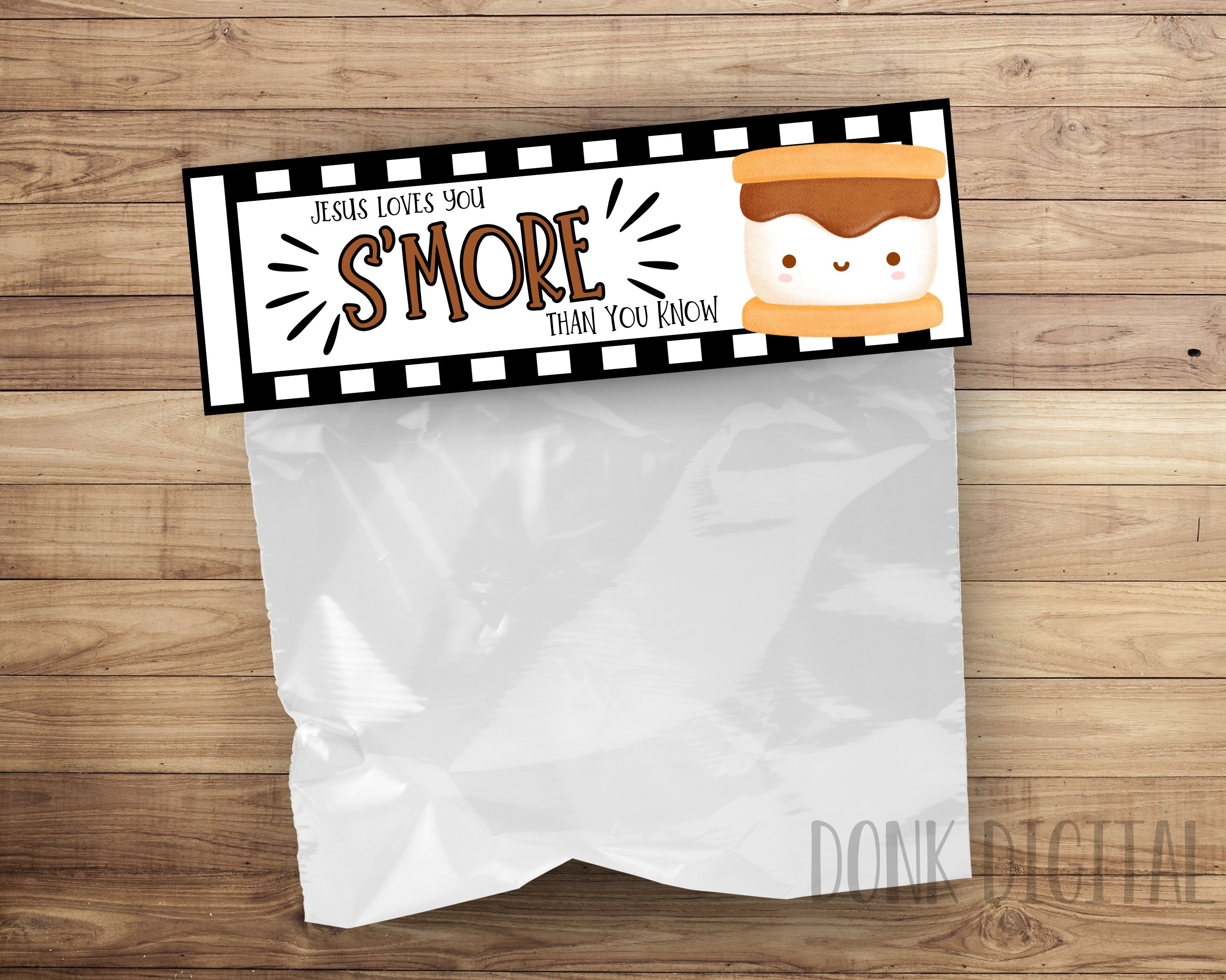 Jesus Loves You S'more Baggie Topper - Sunday School Printable (PDF)