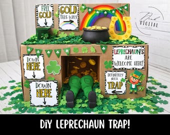 Afdrukbare decoraties kabouterval: St. Patrick's Day Craft (pdf)