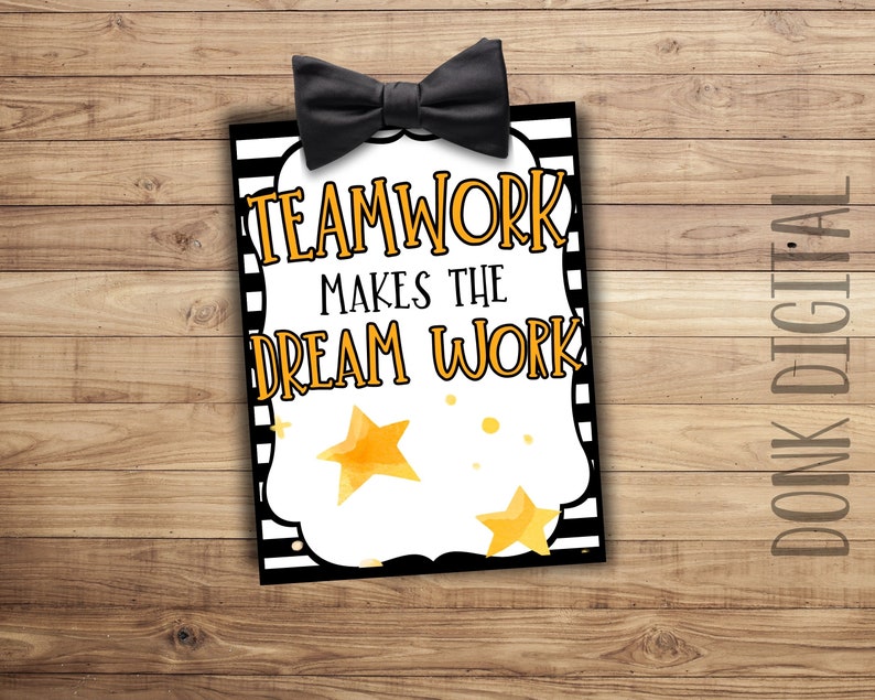 Teamwork Makes the Dream Work Tag Team Appreciation Teacher Appreciation-Employee Gift Staff Appreciation Competition Good Luck image 1