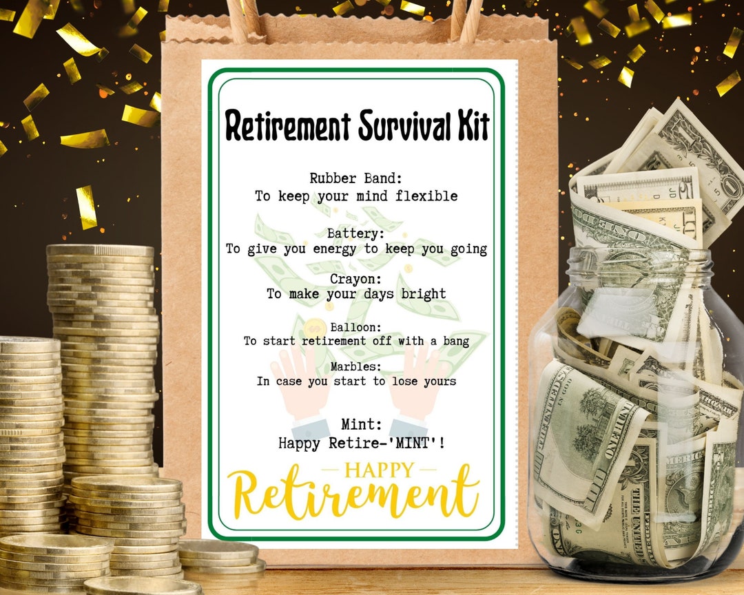 Retirement Survival Kit -retirement Gift - Retirement Party - Printable ...