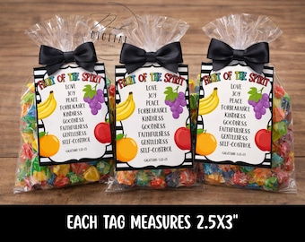 Fruit of the Spirit printable tags: PDF