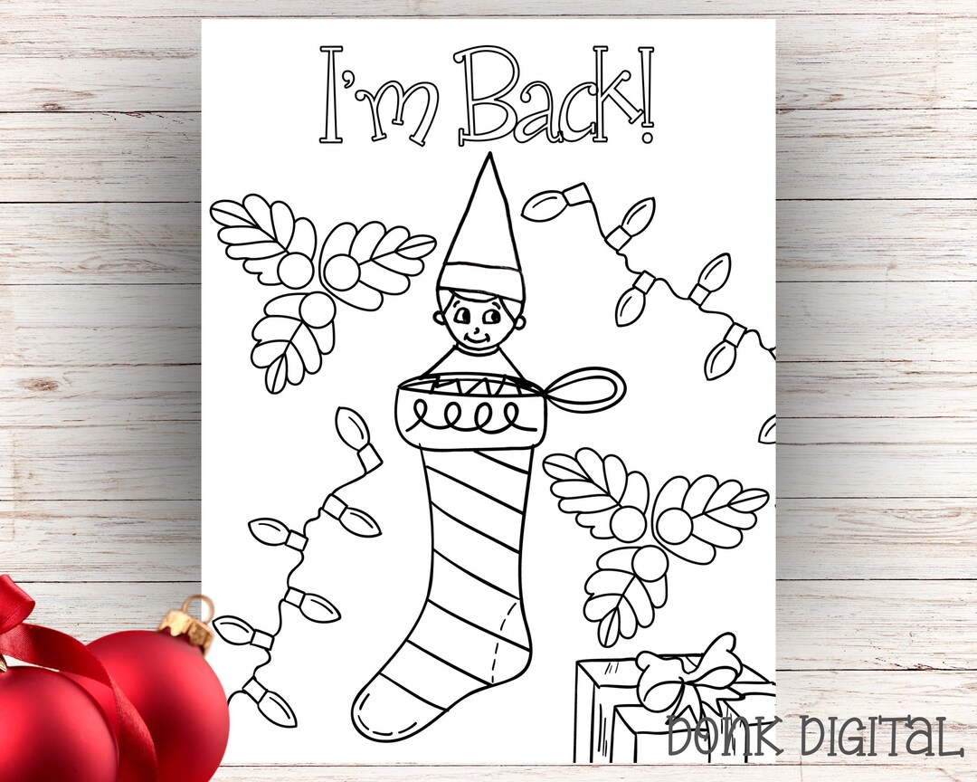 Elf Arrival Printable Elf Games Elf Props Christmas