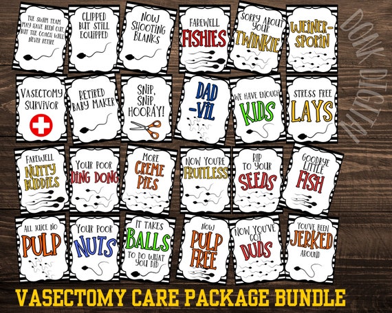 Funny Vasectomy Care Package