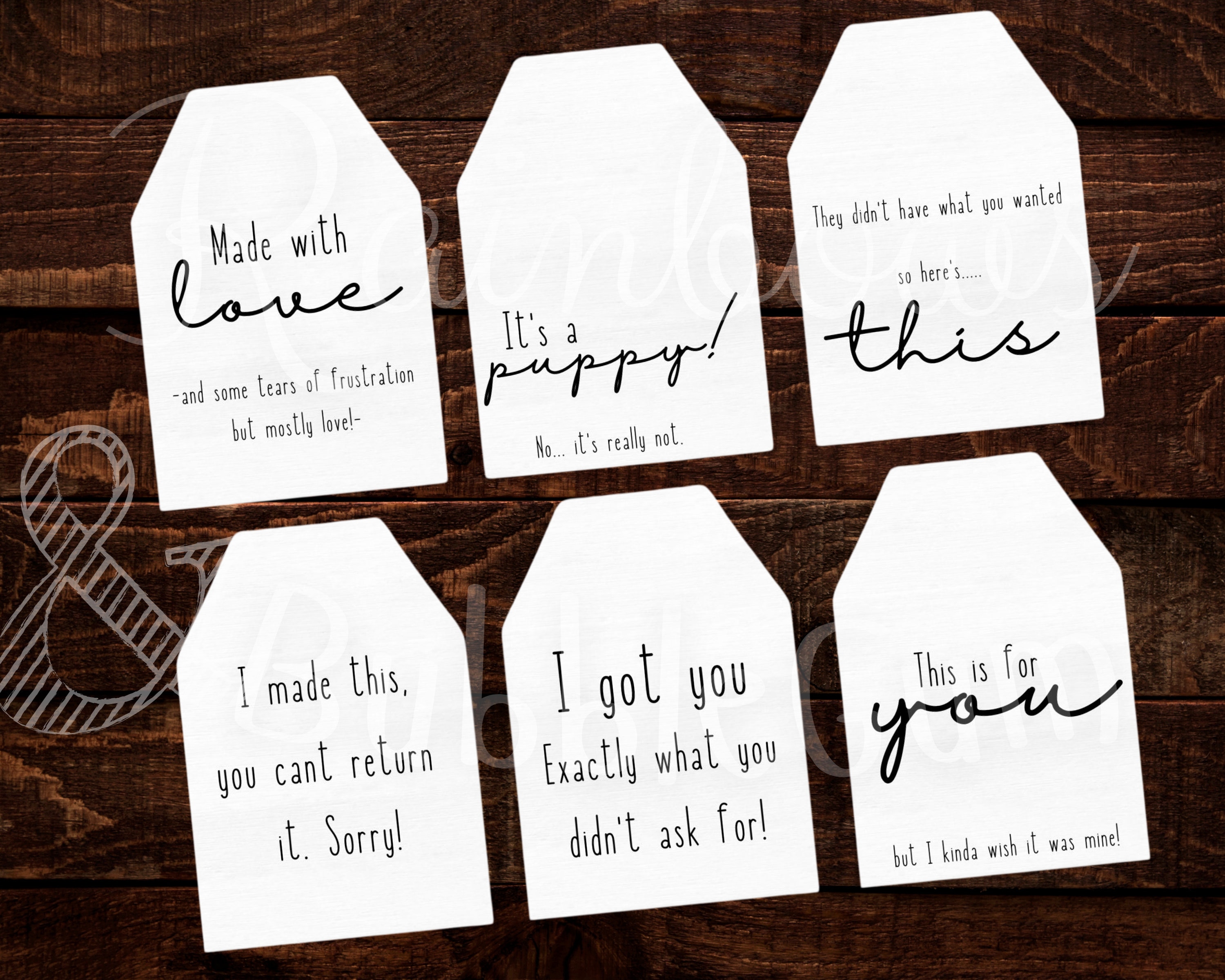 Funny Gift Tags Printable Tags Instant Download | Etsy