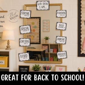 Christian Affirmation Station: Printable (PDF)