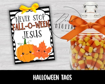Christliche Halloween Tags zum Ausdrucken: digitaler Download (PDF)