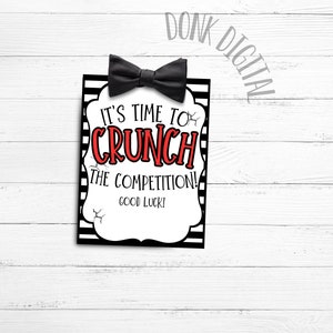 Crunch the Competition Gift Tags: Team Candy Bar Tag (PDF Download)