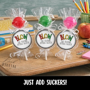 Motivational Testing Tags: "BLOW the Jitters Away!" (PDF Download)