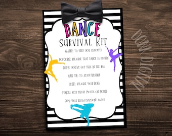 DANCE survivial kit- dancer gift- team gift- competition gift-