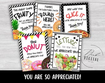 Appreciation Sign Bundle: printable (PDF)
