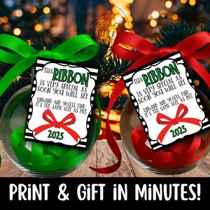 Christmas Ribbon Keepsake: digital download (PDF)