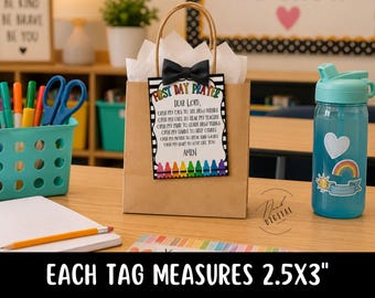 First Day of School Prayer Tag: Printable (PDF)