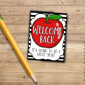 Welcome Back it&#39;s going to be a great year- welcome back- Back to School Gift Tag - Student Gift -  PTO- PTA