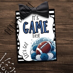 It&#39;s game day- Good luck tag - Team Gift Tags- Competition Gift- game day treat tag- Cheerleading tag