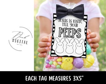 Faith based Easter tags: printable (PDF)