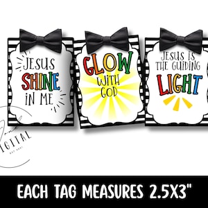 Faith Based Glow Stick Tags: (PDF Printable)