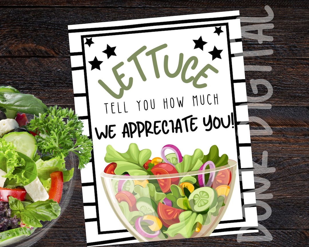 Lettuce Tell You How Much We Appreciate You Employee Etsy