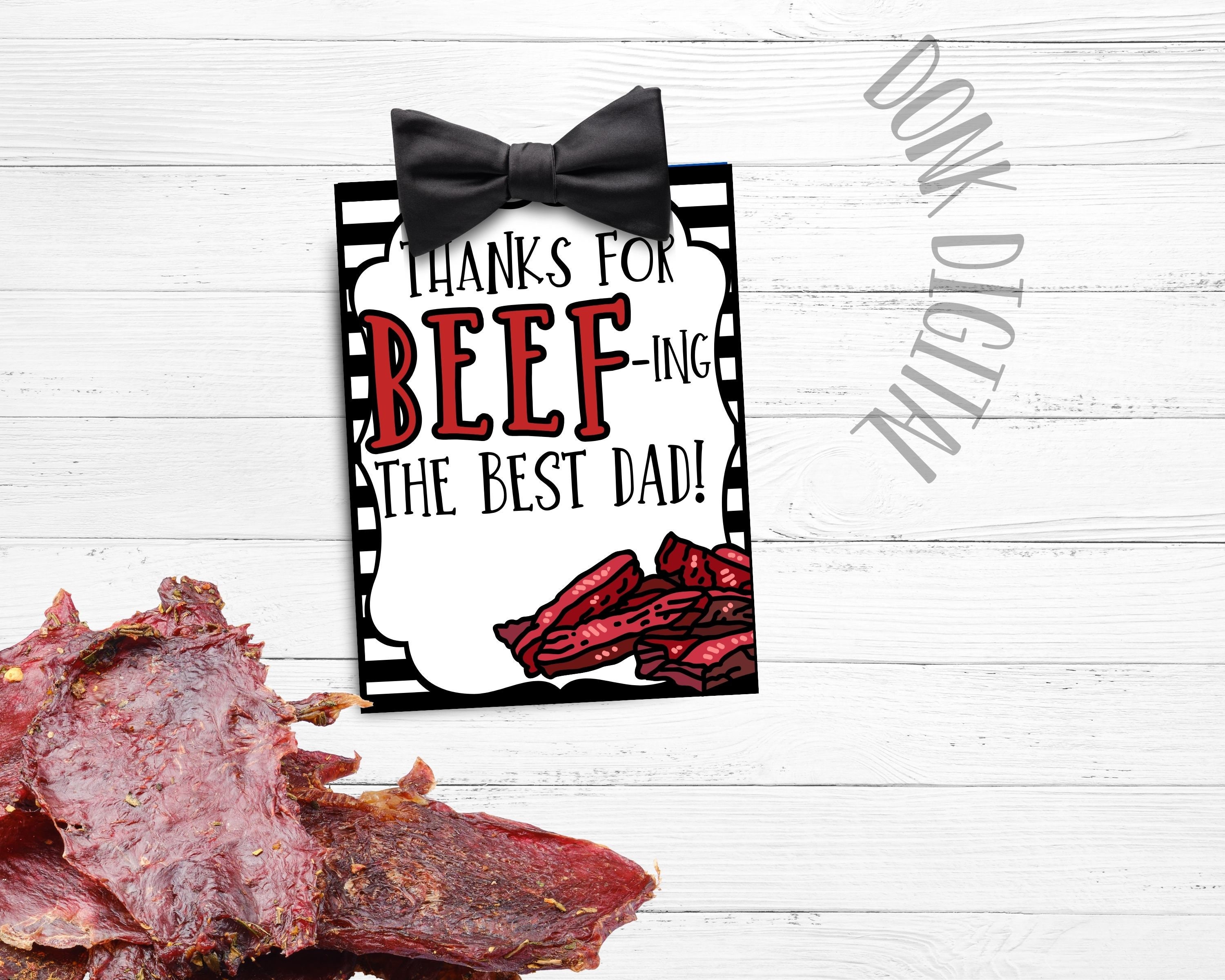 Funny Jerky Gift Tag for Dad: Father's Day Printable (PDF)